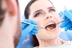 установка зубных вкладок - санация полости рта